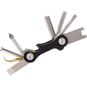 Scuba Choice 8-in-1 Scuba Diving 2.5" Black Mini Compact Multi Dive Tool
