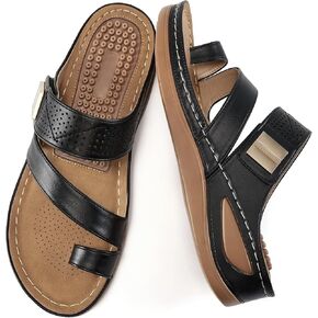 FUDYNMALC Womens Sandals Wedge Shoes: Comfortable Orthopedic Sandals for Women Casual Summer Dressy Flip Flops Beach Walking Sandals in Kuwait