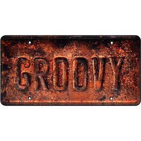Ash vs Evil Dead | Groovy | Metal Stamped License Plate