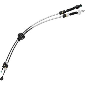 X AUTOHAUX Automatic Transmission Double Gear Shift Cable No.1S4Z7E395HA/1S4Z-7E395-HA Fit for Ford Focus 2001 2002