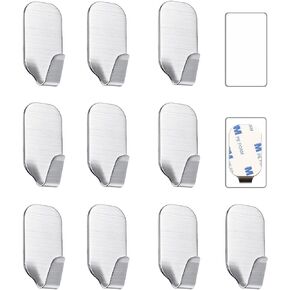 Small Self Adhesive Hooks for Hanging Heavy Duty Stick On Hooks for Wall Sticky Hooks