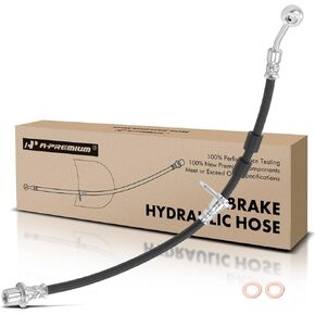 A-Premium Front Driver Brake Hydraulic Hose Compatible with Honda Models - Civic 1996 1997 1998 1999 2000 1.6L - Replace# 01465S04A01
