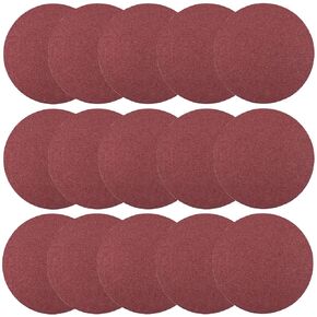 Auniwaig 9-Inch PSA Sanding Disc 80 Grit NO-Hole Aluminum Oxide Self Stick Adhesive Round Shape Sanding Paper for Random Orbital Sander and Belt Disc Sander 15PCS