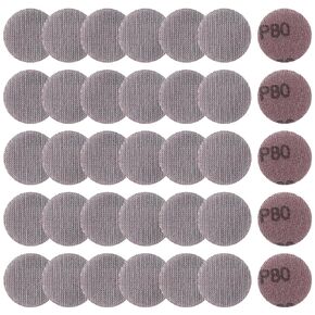 2 Inch Mesh Abrasive Mesh Sandpaper Hook and Loop Sanding Discs 800 Grit, Pack of 35 Dust Free Net Sandpaper Abrasives Pads Drywall Sander Sandpaper for Metal, Wood, Composites