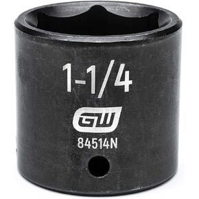 GEARWRENCH 1/2" Drive 6 Pt. Standard Impact Socket, 1-1/4" - 84514N