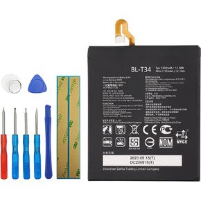 BL-T34 Replacement Battery Compatible with LG V30 H930 H932 LS998 H933 H931 with Toolkit