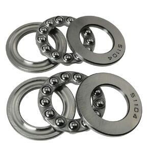 51104 Thrust Ball Bearing 2PCS 20x35x10mm Flat Single Row Roller