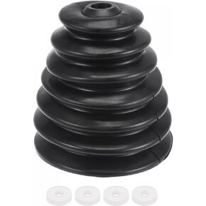 uxcell Rubber Drill Dust Cover Collector, for Electric Hammer Impact Drill Ash Bowl, Device Tool Accessories, Black