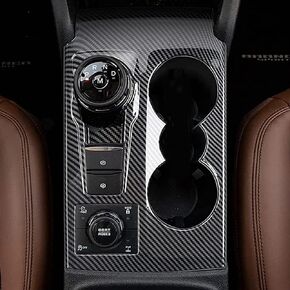 YEE PIN Polestar 2 Center Panel Cover Gear Shift Panel Polestar 2 Protector, Polestar 2 Center Gear Shift Panel Cover for Polestar 2 Accessories 2021 2022 2023 2024 Center Cover Carbon Fiber 2 Pack