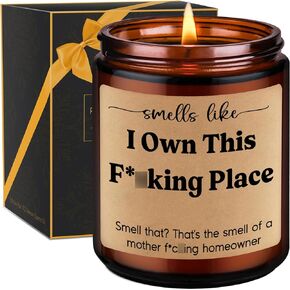 GSPY Candles, New Homeowner Gifts, Housewarming Gifts, New Home Gift, Closing Gifts for Home Buyers - Funny New House, New Apartment, House Warming Gifts for First Time Home Buyers, Women, Men