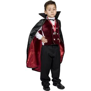 Boys Kids Vampire Halloween Costume, Dracula​ Size S M 4 5 6