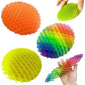 Fidget Toys 3 PCS - Fidget Worm Toy,Stress Relief Fidget Toys for Kids&Adults,Elastic Mesh Toys,Sensory Slug Fidget Toy,Resistance Fidget Toys,Anxiety Relief Toys (3 Colors Packing)