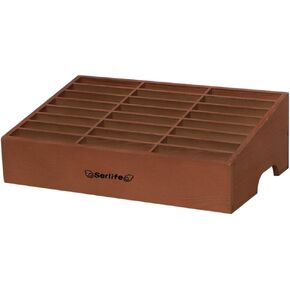 Serlife Wood Cell Phones Storage Box Pencil Mobile Phone Holder Classroom Desktop Organizer (Carbonized, 12 Cells)