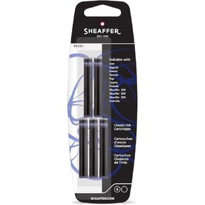 Sheaffer(R Pen Refills, Ink Cartridges, Jet Black, Pack Of 5