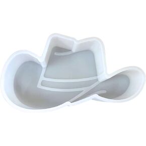 Cowboy Hat Big Car Freshie Silicone Mold | 3x5.7" for Scented Aroma Beads Car Candle, Soap Oven Safe to Bake Heat Resistant Boot, Smiley Face, Disco