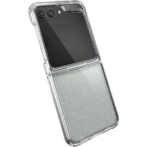 Speck Clear Samsung Galaxy Z Flip 5 Case - Foldable, Scratch Resistant & Drop Protection - Anti-Yellowing Clear Phone Case for Galaxy Z Flip 5 - Presidio Perfect-Clear