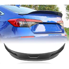 Rear Trunk Spoiler Wing Compatible with 2022-2024 Honda Civic Sedan 11th Gen Spoiler, Carbon Fiber Printing Spoiler JD Style