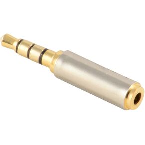 JacobsParts 2.5mm Male to 3.5mm Female Stereo Audio Headphone Jack Adapter Converter, Gold Plated