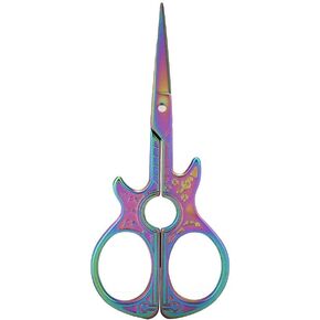 Guitar Scissor Handicraft Embroidery Fabric Retro Classic Vintage Antique Craft Sewing Tailor Scissor(Multicolour)