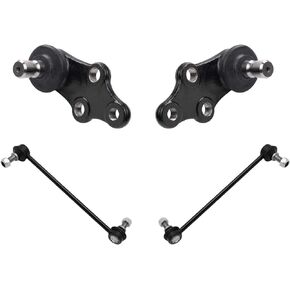 TRQ Front Ball Joint Sway Bar End Link Suspension Kit 4pc Set for 2010-2013 Kia Sportage Hyundai Tucson