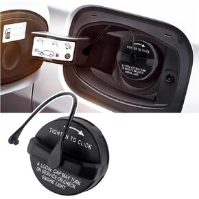 غطاء غطاء الغاز متوافق مع دودج كرايسلر رام جيب رانجلر، ملحقات السيارة القياسية استبدال غطاء الوقود OEM #52030377AB، 52030377AA مع حشية غطاء الغاز in Kuwait