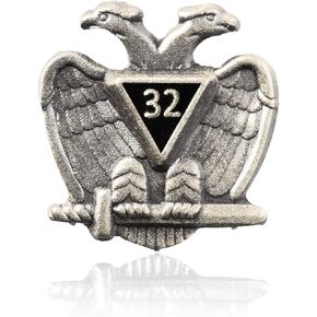 Grau32 Scottish Rite Lapel Pin (Antique Silver 32nd Degree)