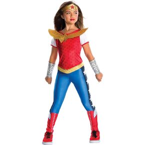Rubies Child's Dc Superhero Girl's Deluxe Wonder Woman CostumeCostume