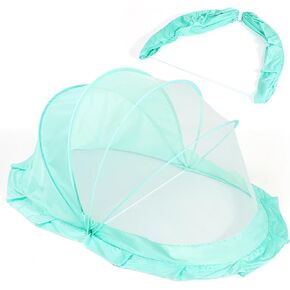 Orzbow Foldable Mosquito Net for Bed with Blackout Canopy, Portable Baby Mosquito Net Tent for Bed, Cots, Cribs, Playards and Playpen, 0-3 Years Kids Travel & Sleep Mosquito Mesh Cover, Green