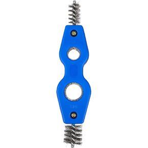 Wakauto Car Battery Brush Battery Terminal Cleaning Brush, 4 in 1 Steel Wire Brush Heads for Battery Terminals Machine Parts Cleaner Tool