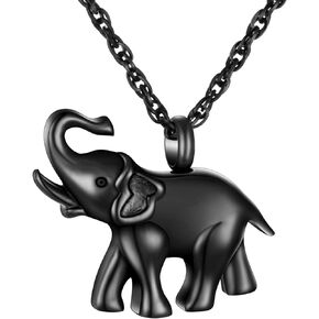 XIUDA Urn Necklace Ash Elephant Never Forget Cremation Necklace for Ashes Memorial Ashes Necklace Urn Necklaces for Human Ashes