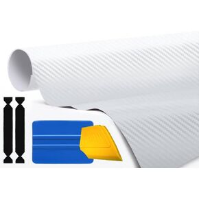 3M 1080 Satin White Air-Release Vinyl Wrap Roll Including Toolkit (1ft x 5ft)