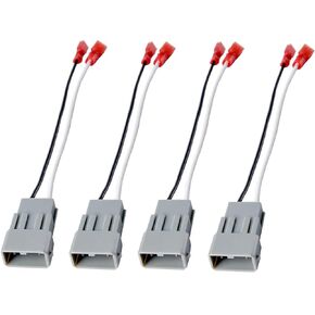 4 Pack 72-7800 Car Speaker Connector Plug Speaker Wire Harness Replace with for Honda Pilot Civic CRV Ridgeline Accord Element for Odyssey Acura Integra CL RL TL Door Speakers Wiring Harness Adapter