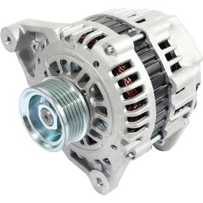 New Alternator Compatible for Nissan for Xterra V6 3.3L 2000-2002 for Nissan for Frontier V6 3.3L 1999-2002, 80Amp/12Volt High Output Alternator Replaces 23100-4S100 AHI0045