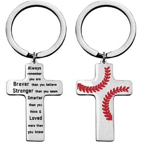 Lord’s Prayer Cross Necklace You are Braver Than You Believe Necklace Sports Jewelry in Saudi Arabia