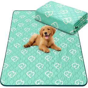 FXW Washable Pee Pads for Dogs, Puppy Pads with Super Absorbent, 63" x 39", Specifically Designed for 24inch 6 Panels Dog Playpen, Rectangle