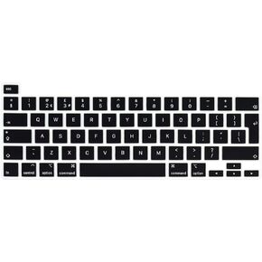 English Language Silicone Keyboard Cover Skin for MacBook Pro 16 inch A2141 2019 2020 Pro 13.3 inch A2338 M1/A2251/A2289 with Touch Bar and Touch ID European Version