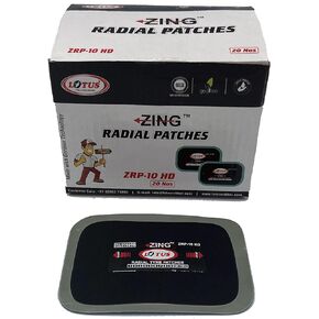 Lotus Reinforced Heavy Duty Radial Tire Repair Patches (2-5/8"x4-3/4)