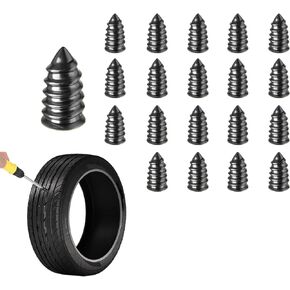 20 PCS Tire Repair Rubber Nail, Self-Service Vacuum Tire Repair Nail Kit, Tire Quick Puncture Repair Tools for Automotive Truck Tractor, Universal Car Accessories (Large)