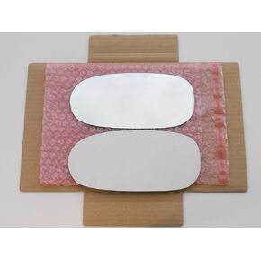 New Replacement Mirror Glass with Full Size Adhesive for 1997-2004 Chevrolet Corvette C5 Chevy SSR Driver Side View Left LH