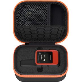 Hard Case Compatible with Garmin InReach Mini 2/010-01879-00 InReach Mini, Portable Satellite Communicator Storage Bag with Accessories Mesh Pocket for Camping & Hiking-Black (Box Only)