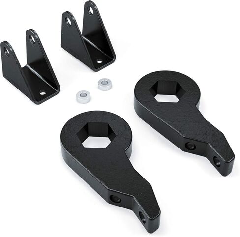 مفاتيح شريط الالتواء + دعامات تمديد الصدمات - رفع قابل للتعديل 1-3 بوصة - متوافق مع سيارات الدفع الرباعي جي إم سي تشيفي ذات 8 عروات، يوكون سييرا أفالانش سيلفرادو (انظر الوصف لمعرفة السنة والطراز بالضبط) in Kuwait