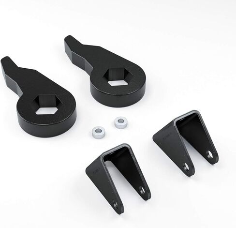 مفاتيح شريط الالتواء + دعامات تمديد الصدمات - رفع قابل للتعديل 1-3 بوصة - متوافق مع سيارات الدفع الرباعي جي إم سي تشيفي ذات 8 عروات، يوكون سييرا أفالانش سيلفرادو (انظر الوصف لمعرفة السنة والطراز بالضبط) in Kuwait