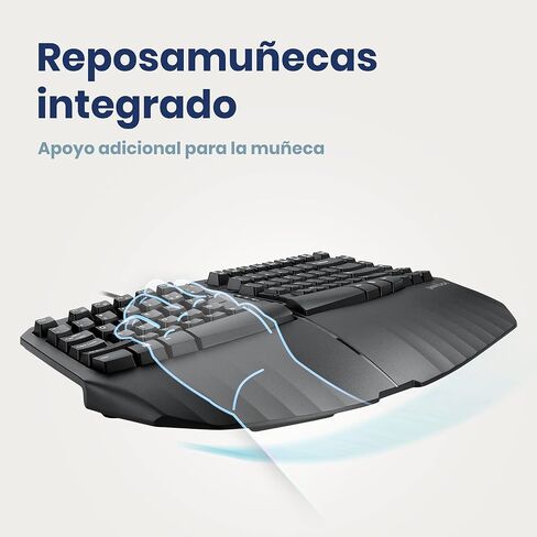 Perixx PERIBOARD-413B ES، لوحة مفاتيح سلكية مدمجة مريحة USB - 15.75x10.83x2.17 بوصة تصميم TKL - أسود - تصميم إسباني... in Saudi Arabia