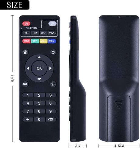 New MXQ PRO Android TV Box Replacement Remote Control provided by Ometter. Suitable for M8, M8C, M8N, M8S, M9C, M10, T95M, T95N, T95X, MX9, TX3mini, T9, X96, X96s, X96mini, T95, V88H96, H96 pro, MXQ in Saudi Arabia