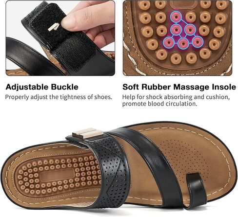 FUDYNMALC Womens Sandals Wedge Shoes: Comfortable Orthopedic Sandals for Women Casual Summer Dressy Flip Flops Beach Walking Sandals in Kuwait