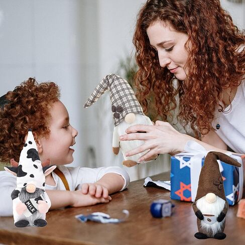 2 جنوم القهوة و1 حليب البقر جنوم القطيفة، ديكورات منزلية لمطبخ المزرعة في بار القهوة، زخارف يدوية لطيفة، هدية قزم سويدي قزم لعيد الميلاد وعيد الحب وعيد الشكر in Kuwait