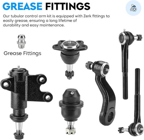 Front End Kit for Cadillac Escalade 99-00, Chevy Tahon & GMC Yukon 95-00, K1500 Suburban 95-99, Driver & Passenger Side, Ball Joints + Sway Bar, Lower & Upper, 15Pcs Suspension K6292 K6477 in Saudi Arabia