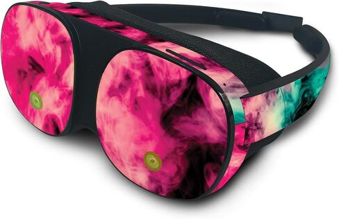 MightySkins Skin Compatible with HTC Vive Flow - Magenta Smoke | Protective, Durable, and Unique Vinyl Decal wrap Cover | Easy to Apply, Remove, and Change Styles in Saudi Arabia