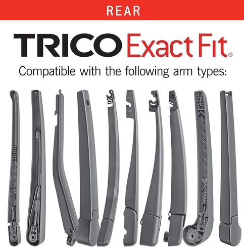 TRICO Exact Fit 15 Inch Rear Wiper Blade Fits Select Audi, Bentley, Dodge, Land Rover, Mercedes-Benz, Porsche, And Volkswagen Model Years, Part Number 15-1 in Saudi Arabia