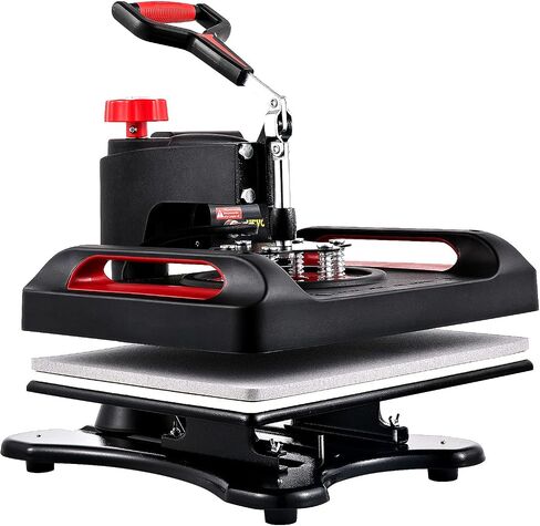 VEVOR Pro Heat Press Machine, 12 x 15 Inches, Fast Heating, 5 in 1 Combo 360 Swing Away Digital Sublimation T-Shirt Vinyl Transfer Printer with Anti-Scald Surface, Hat, Mug, Plate, ETL Listed, Black in Saudi Arabia
